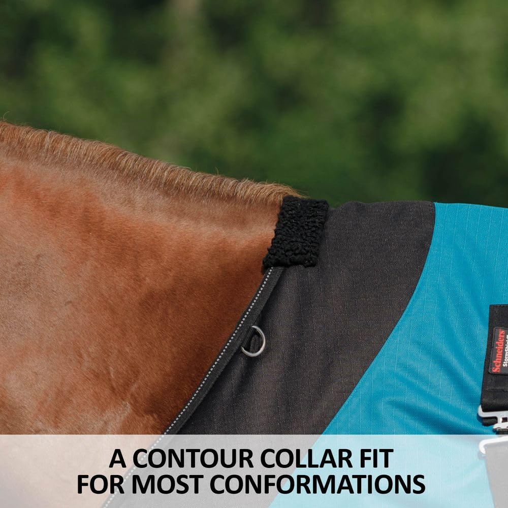 STORM SHIELD Contour Collar Classic II Horse Turnout Blanket | Bellyband Closure | Horse Blankets for Winter Waterproof | Weathe
